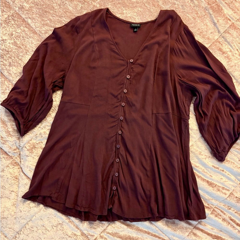 Torrid Wine Colored Top